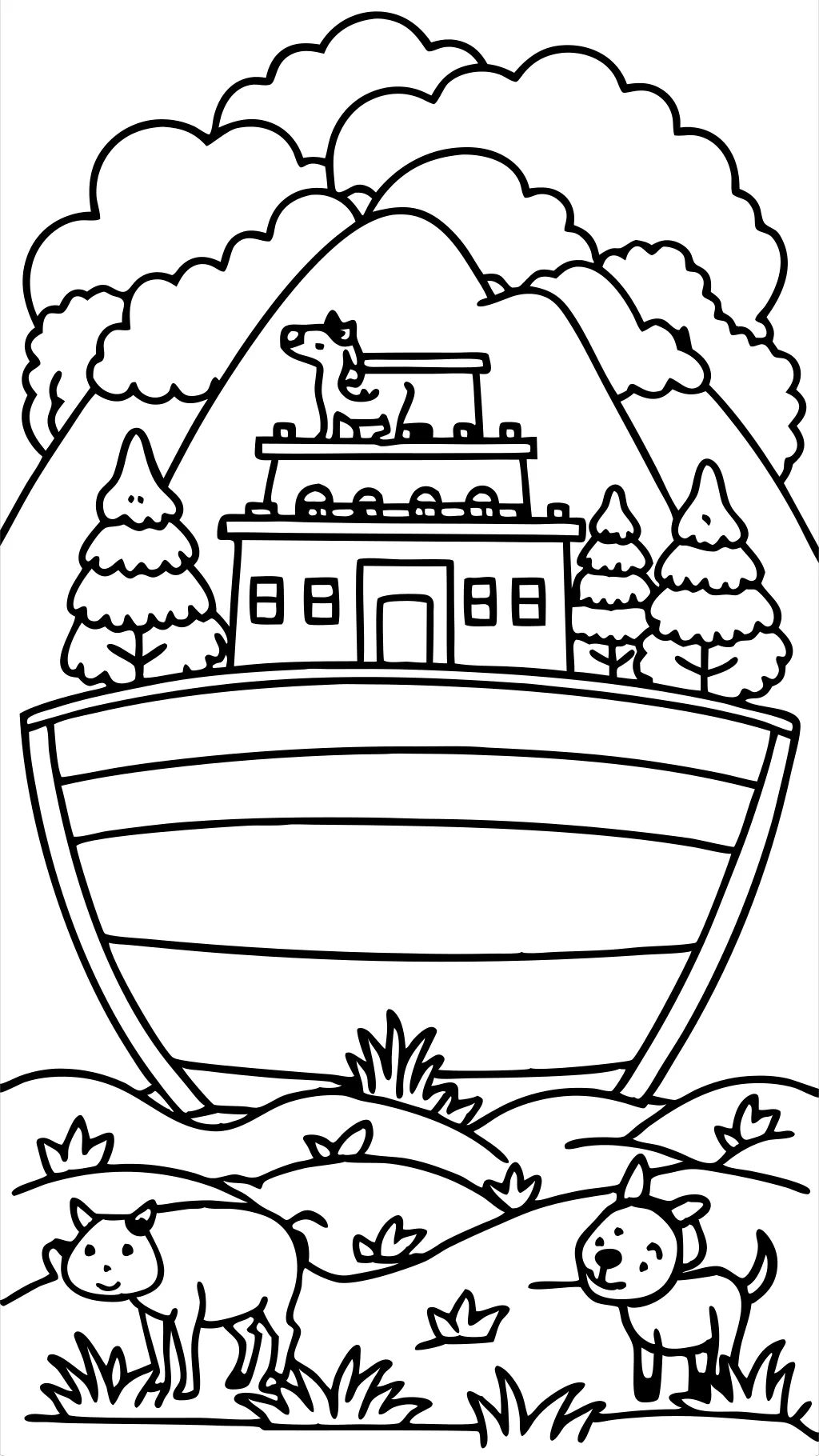 noahs ark coloring page